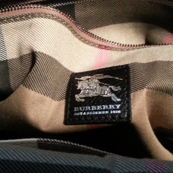 Authentic Burberry Handbag - 17" by 16" - Picture 4 of 8